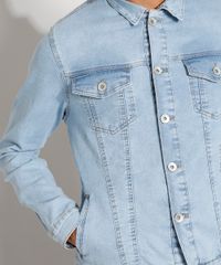 Jaqueta-Jeans-Masculina-Trucker-com-Bolsos-e-Botoes-Azul-Claro-9976766-Azul_Claro_4