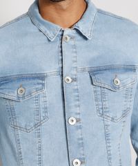 Jaqueta-Jeans-Masculina-Trucker-com-Bolsos-e-Botoes-Azul-Claro-9976766-Azul_Claro_5 Jaqueta-Jeans-Masculina-Trucker-com-Bolsos-e-Botoes-Azul-Claro-9976766-Azul_Claro_5
