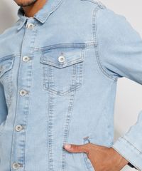 Jaqueta-Jeans-Masculina-Trucker-com-Bolsos-e-Botoes-Azul-Claro-9976766-Azul_Claro_6 Jaqueta-Jeans-Masculina-Trucker-com-Bolsos-e-Botoes-Azul-Claro-9976766-Azul_Claro_6