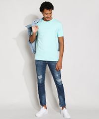 Camiseta-Masculina-Manga-Curta--Try-New-Adventures--com-Bordado-Gola-Careca-Verde-Claro-9984654-Verde_Claro_3