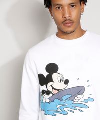 Blusa-de-Moletom-Masculina-Mickey-Surfando-Gola-Careca-Branca-9973181-Branco_5