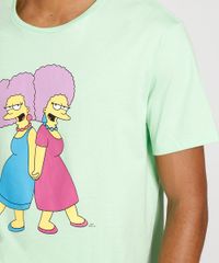 Camiseta-Masculina-Manga-Curta-Tias-Solteironas-Os-Simpsons-Gola-Careca-Verde-9978105-Verde_5