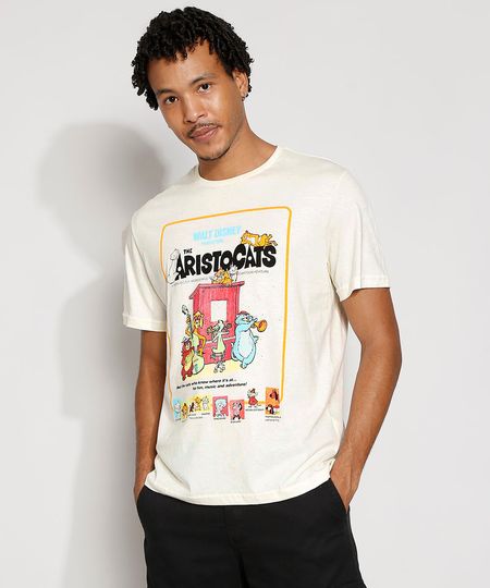Camiseta-Masculina-Manga-Curta-Aristogatas-Gola-Careca-Off-White-9982590-Off_White_1