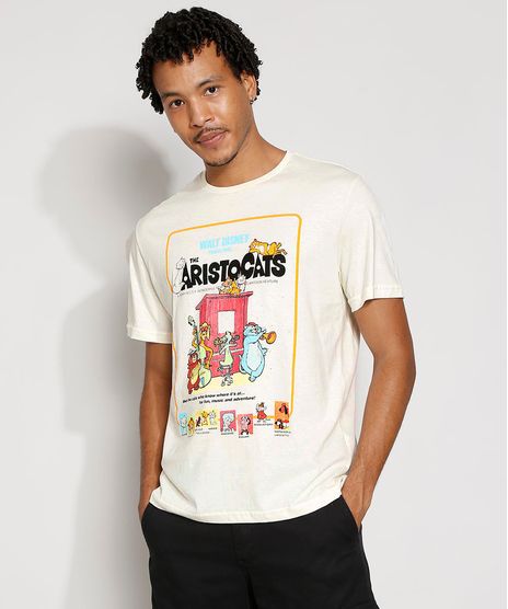 Camiseta-Masculina-Manga-Curta-Aristogatas-Gola-Careca-Off-White-9982590-Off_White_1