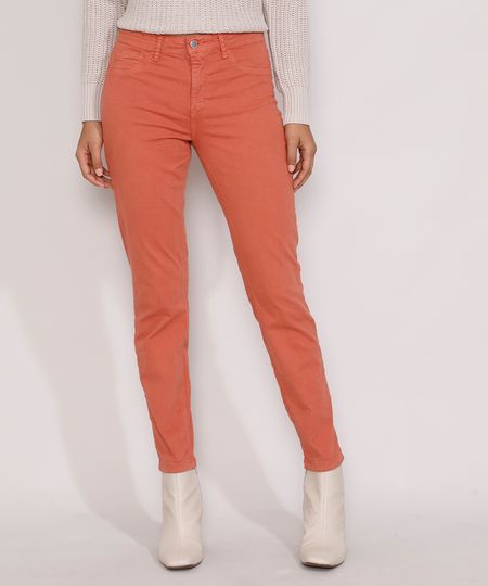 Calca-de-Sarja-Feminina-Cigarrete-Cintura-Media-Cobre-9978530-Cobre_1 Calca-de-Sarja-Feminina-Cigarrete-Cintura-Media-Cobre-9978530-Cobre_1