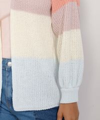 Cardigan-de-Trico-Feminino-Listrado-com-Lurex-Multicor-9975421-Multicor_5