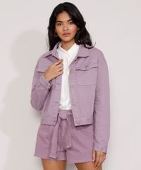 Jaqueta-de-Sarja-Feminina-com-Bolsos-e-Pregas-Lilas-9985890-Lilas_1