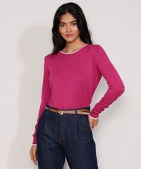 Sueter-de-Trico-Feminino-Basico-Bicolor-Decote-Redondo-Roxo-9325451-Roxo_1