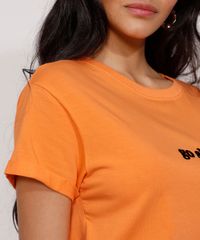 Camiseta-Feminina-Manga-Curta--Go-Slow--Flocada-Decote-Redondo-Laranja-9957948-Laranja_6