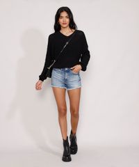 Short-Jeans-Feminino-Reto-Cintura-Media-Marmorizado-com-Barra-Desfiada-Azul-Medio-9985648-Azul_Medio_3