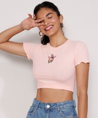 Camiseta-Feminina-Manga-Curta-Cropped-com-Bordado-Patrick-Bob-Esponja-Decote-Redondo-Rosa-Claro-9982377-Rosa_Claro_1
