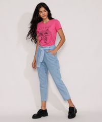 Camiseta-Feminina-Manga-Curta--Wild-Roses--Decote-Redondo-Pink-9978602-Pink_3