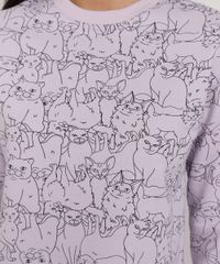 Blusa-de-Moletom-Feminina-Cropped-Estampada-de-Gatos-Decote-Redondo-Lilas-9981207-Lilas_2