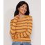 Sueter-de-Trico-Feminino-Basico-Listrado-Decote-Redondo-Mostarda-9325938-Mostarda_1