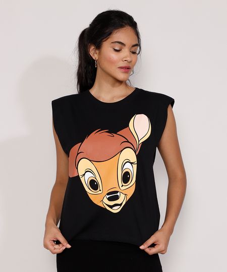 Regata-Feminina-Muscle-Tee-Bambi-com-Ombreira-Decote-Redondo-Preta-9982365-Preto_1 Regata-Feminina-Muscle-Tee-Bambi-com-Ombreira-Decote-Redondo-Preta-9982365-Preto_1