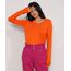 Sueter-de-Trico-Feminino-Basico-Bicolor-Decote-Redondo-Laranja-9325451-Laranja_1