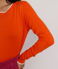 Sueter-de-Trico-Feminino-Basico-Bicolor-Decote-Redondo-Laranja-9325451-Laranja_6