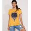 Camiseta-Feminina-Manga-Curta-Pantera-Negra-Metalizada-Decote-Redondo-Mostarda-9982359-Mostarda_1