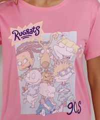 Camiseta-Feminina-Manga-Curta-Rugrats-Os-Anjinhos-Flocada-Decote-Redondo-Rosa-9976531-Rosa_2