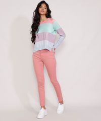 Calca-de-Sarja-Feminina-Cintura-Alta-Super-Skinny-Coral-9976637-Coral_6