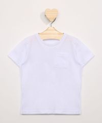 Camiseta-Infantil-com-Bolso-Manga-Curta-Gola-Careca-Branca-8574313-Branco_1