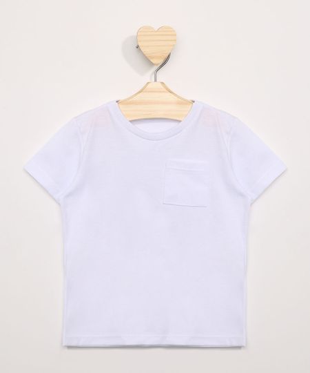 Camiseta-Infantil-com-Bolso-Manga-Curta-Gola-Careca-Branca-8574313-Branco_1