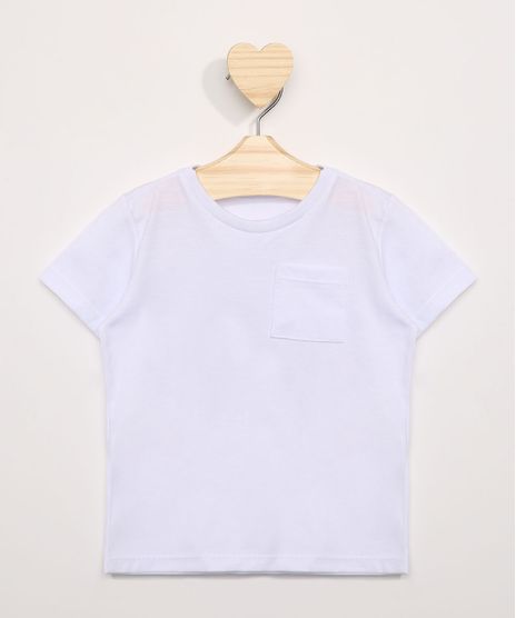 Camiseta-Infantil-com-Bolso-Manga-Curta-Gola-Careca-Branca-8574313-Branco_1