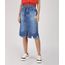 Saia-Jeans-Feminina-Midi-com-Cinto-Barra-Destroyed-Azul-Medio-9932229-Azul_Medio_1
