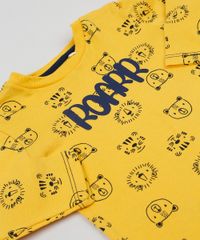 Conjunto-Infantil-Bichinhos-de-Blusao-Estampado-Amarelo---Calca-em-Moletom-Cinza-Mescla-9951501-Cinza_Mescla_4