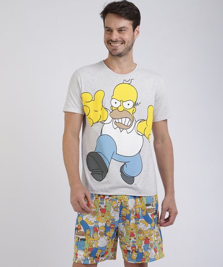 Pijama-Masculino-Tal-pai-Tal-Filho-Os-Simpsons-Manga-Curta-Off-White-9955539-Off_White_1 Pijama-Masculino-Tal-pai-Tal-Filho-Os-Simpsons-Manga-Curta-Off-White-9955539-Off_White_1