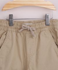 Calca-de-Sarja-Infantil-Jogger-com-Bolsos-Kaki-9632470-Kaki_3