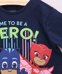 Camiseta-Infantil-PJ-Masks--Time-To-Be-A-Hero--Manga-Curta-Azul-Marinho-9964083-Azul_Marinho_4