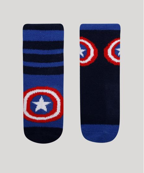 Kit-de-2-Meias-Infantis-Cano-Medio-Capitao-America-Azul-9972231-Azul_1