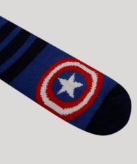 Kit-de-2-Meias-Infantis-Cano-Medio-Capitao-America-Azul-9972231-Azul_3