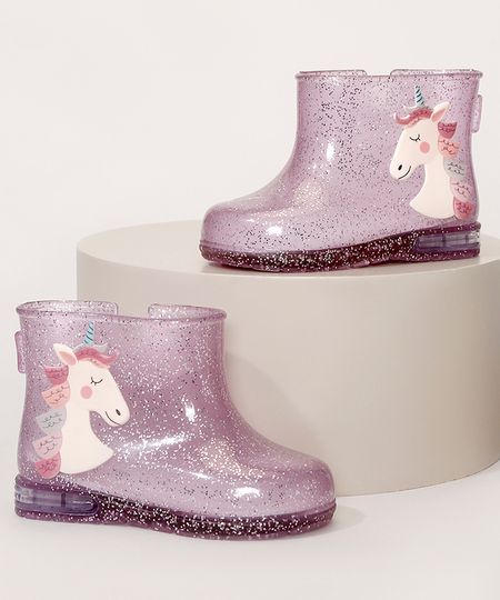 Galocha-Infantil-com-Glitter-Unicornio-Transparente-9987716-Transparente_1