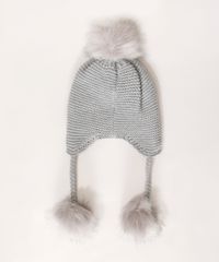 Gorro-Infantil-com-Pompom-Cinza-9973195-Cinza_2
