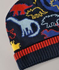 Gorro-Infantil-Estampado-Dinossauros-Azul-Marinho-9973205-Azul_Marinho_3