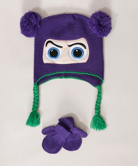 Kit-de-Gorro-Infantil-Buzz-Lightyear---Luva-Roxo-9973206-Roxo_1