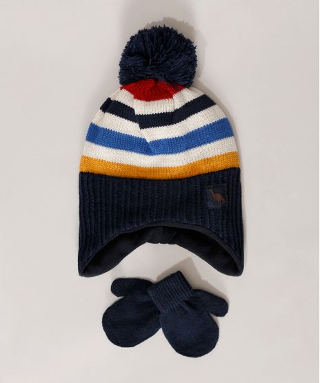 Kit-de-Gorro-Infantil-Coelho---Luva-Azul-Marinho-9973196-Azul_Marinho_1