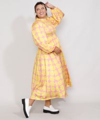 Vestido-Feminino-Plus-Size-Mindset-Midi-Estampado-Floral-Manga-Bufante-Rosa-9991010-Rosa_3