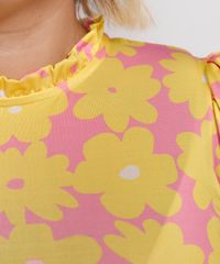Vestido-Feminino-Plus-Size-Mindset-Midi-Estampado-Floral-Manga-Bufante-Rosa-9991010-Rosa_5