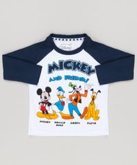 Camiseta-Infantil-Turma-do-Mickey-Raglan-Mickey-Manga-Longa-Gola-Careca-em-Algodao---Sustentavel-Off-White-9203869-Off_White_1