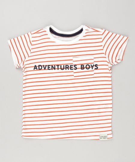 Camiseta-Infantil-Listrada--Adventure-Boys--Manga-Curta-Gola-Careca-em-Algodao---Sustentavel-Off-White-9133453-Off_White_1