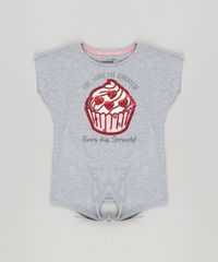 Blusa-Infantil-Cup-Cake-com-Paete-e-No-Manga-Curta-Decote-Redondo-em-Algodao---Sustentavel-Cinza-Mescla-9160822-Cinza_Mescla_1