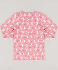 Blusa-Infantil-Estampada-de-Coelhinhos-Manga-Longa-Decote-Redondo-em-Algodao---Sustentavel-Rosa-9137405-Rosa_2