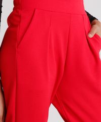 Calca-Feminina-Cintura-Alta-com-Bolsos-Vermelha-9157096-Vermelho_4