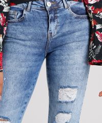 Calca-Jeans-Feminina-Cigarrete-Destroyed-com-Ziper-na-Barra-Azul-Claro-9113396-Azul_Claro_4