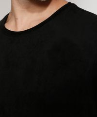 Camiseta-de-Suede-Masculina-Slim-Manga-Curta-Gola-Careca-Preta-9980946-Preto_4