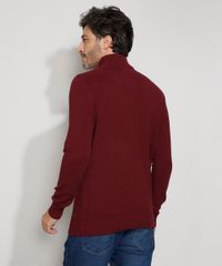 Sueter-de-Trico-Masculino-Texturizado-Gola-Alta-Vinho-9790144-Vinho_2