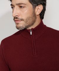 Sueter-de-Trico-Masculino-Texturizado-Gola-Alta-Vinho-9790144-Vinho_4
